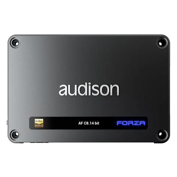 Audison AF M8.14 bit, 8-kanals Slutsteg med DSP, 8×140 W