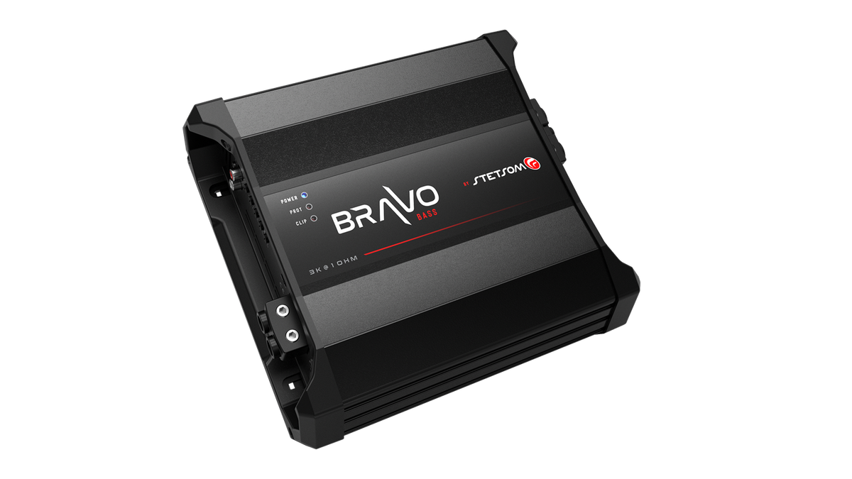 Stetsom BRAVO BASS 3K_1, Bravo Bass 3000 W monoblock-slutsteg, 1 ohm