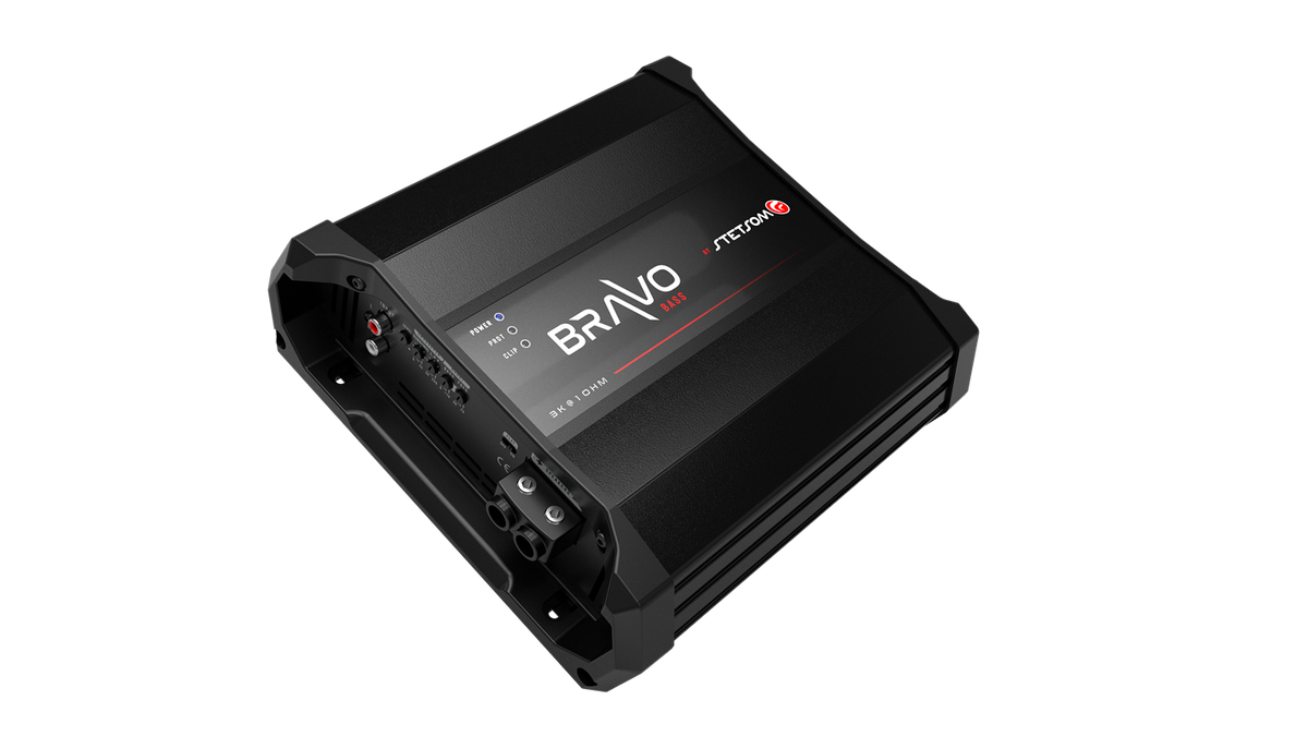 Stetsom BRAVO BASS 3K_1, Bravo Bass 3000 W monoblock-slutsteg, 1 ohm