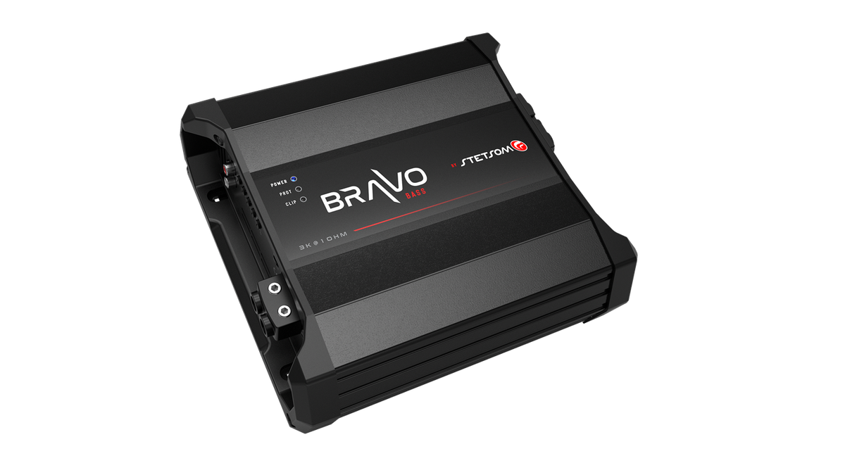 Stetsom BRAVO BASS 3K_1, Bravo Bass 3000 W monoblock-slutsteg, 1 ohm