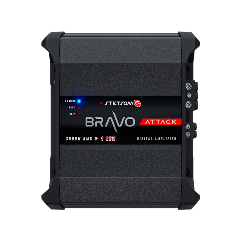 Stetsom Bravo Attack 3000_1, Bravo Attack 3000 W monoblock-slutsteg, 1 ohm