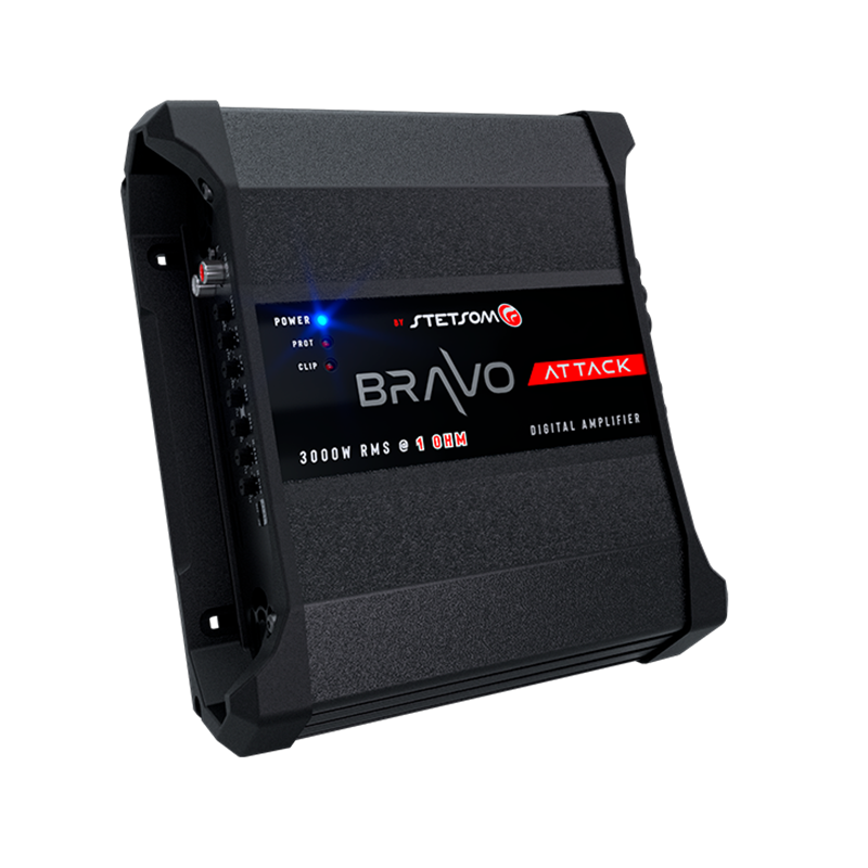 Stetsom Bravo Attack 3000_1, Bravo Attack 3000 W monoblock-slutsteg, 1 ohm