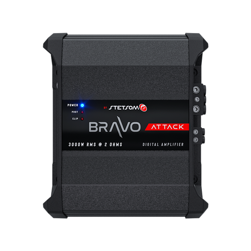 Stetsom Bravo Attack 3000_2, Bravo Attack 3000 W monoblock-slutsteg, 2 ohm
