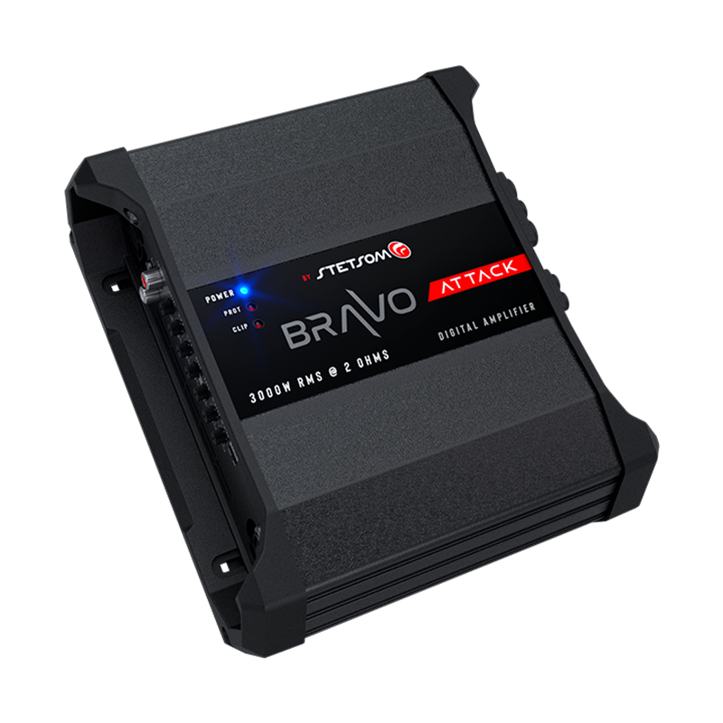 Stetsom Bravo Attack 3000_2, Bravo Attack 3000 W monoblock-slutsteg, 2 ohm