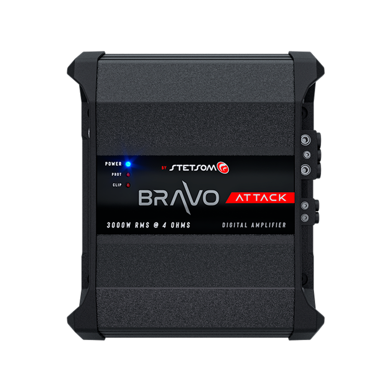 Stetsom Bravo Attack 3000_4, Bravo Attack 3000 W monoblock-slutsteg, 4 ohm