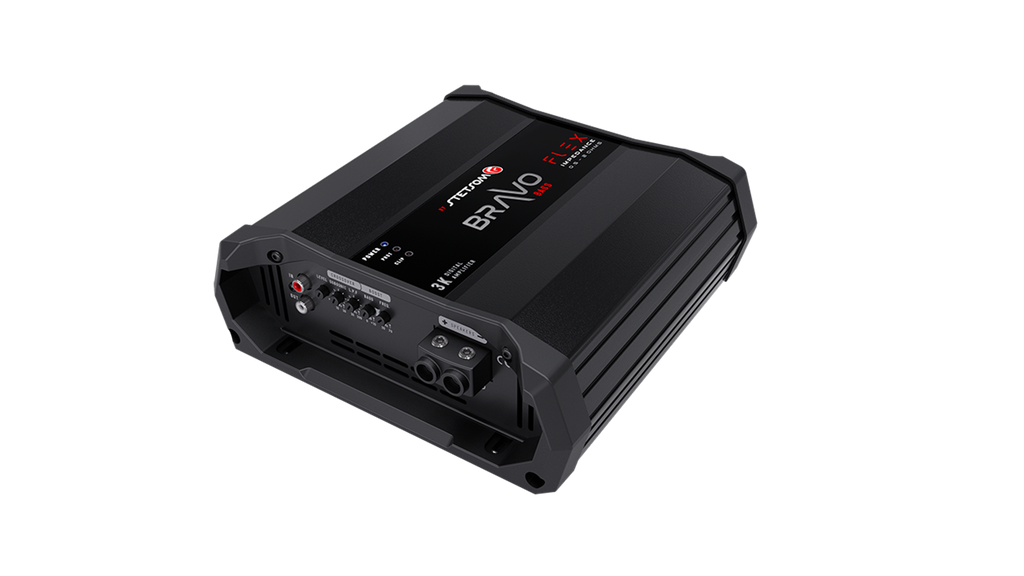 Stetsom Bravo Flex Bass 3K, Bravo Flex Bass 3000 W monoblock-slutsteg, 0,5–2 ohm
