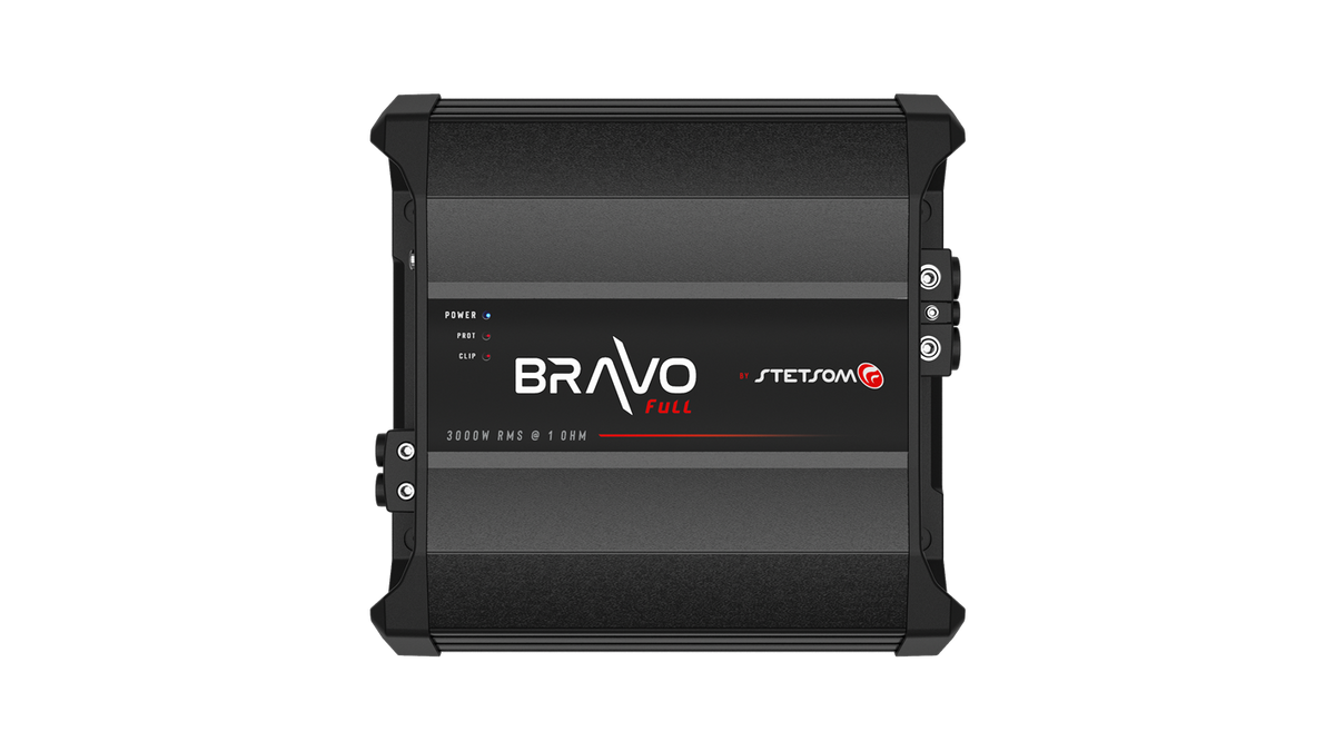 Stetsom Bravo Full 3000_1, Bravo Full 3000 W monoblock-slutsteg, 1 ohm