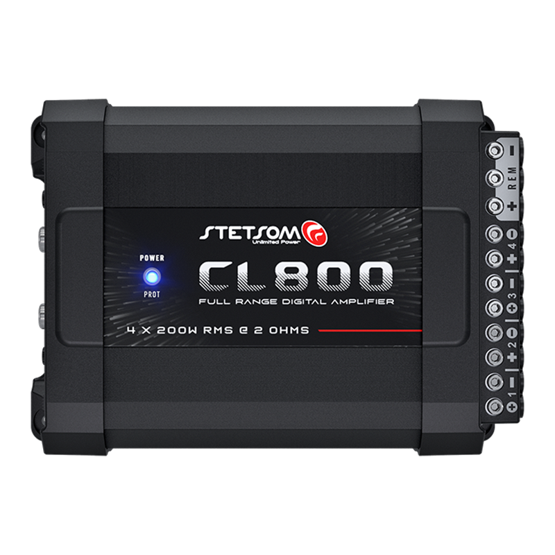 Stetsom CL800.4_2, digitalt 4-kanals slutsteg 4 x 200 W RMS, 2 ohm