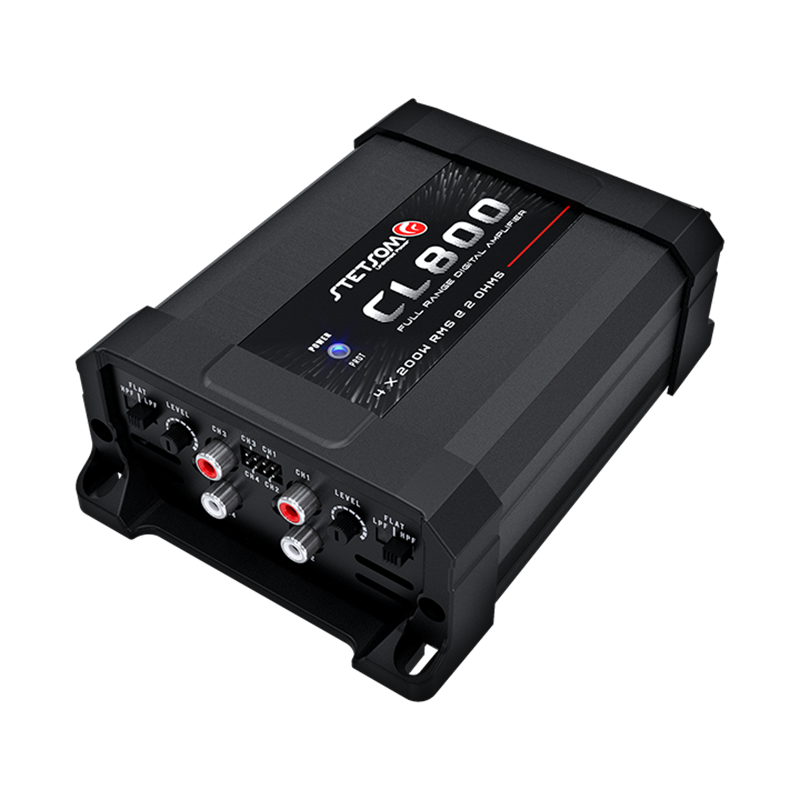 Stetsom CL800.4_2, digitalt 4-kanals slutsteg 4 x 200 W RMS, 2 ohm