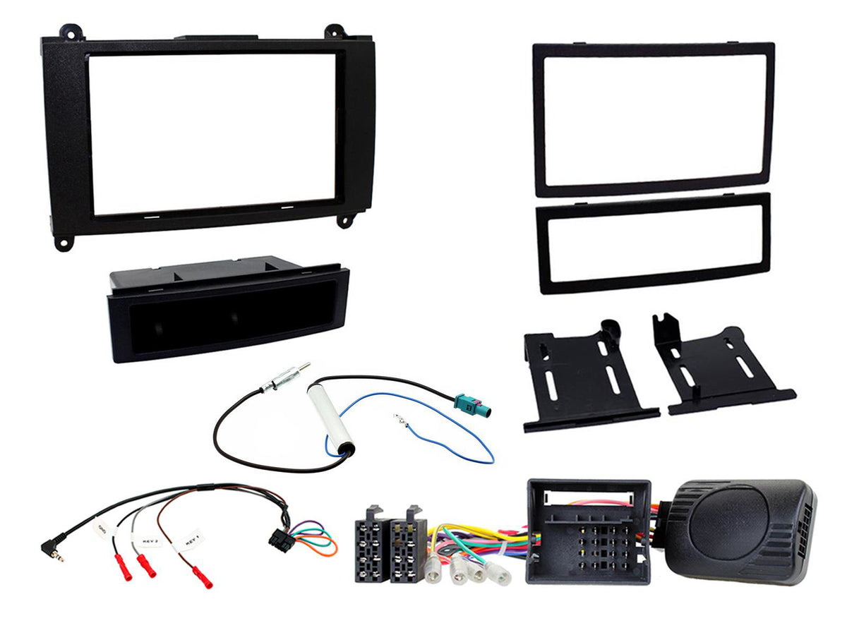 FOUR 4-CTKMB18 1-DIN/2-DIN installationskit för Mercedes Sprinter W906 2007–2010