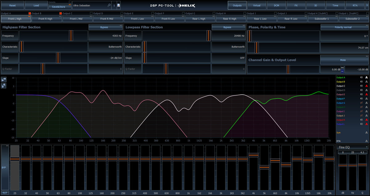 HELIX P SIX DSP ULTIMATE – 6-kanals DSP-förstärkare