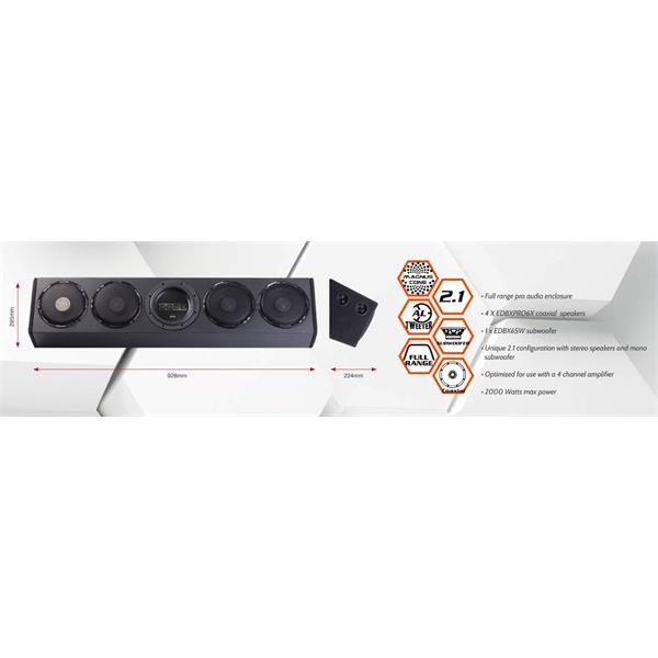 Edge DBX-serien Probox 6,5" Med Bas, Raggarplanka