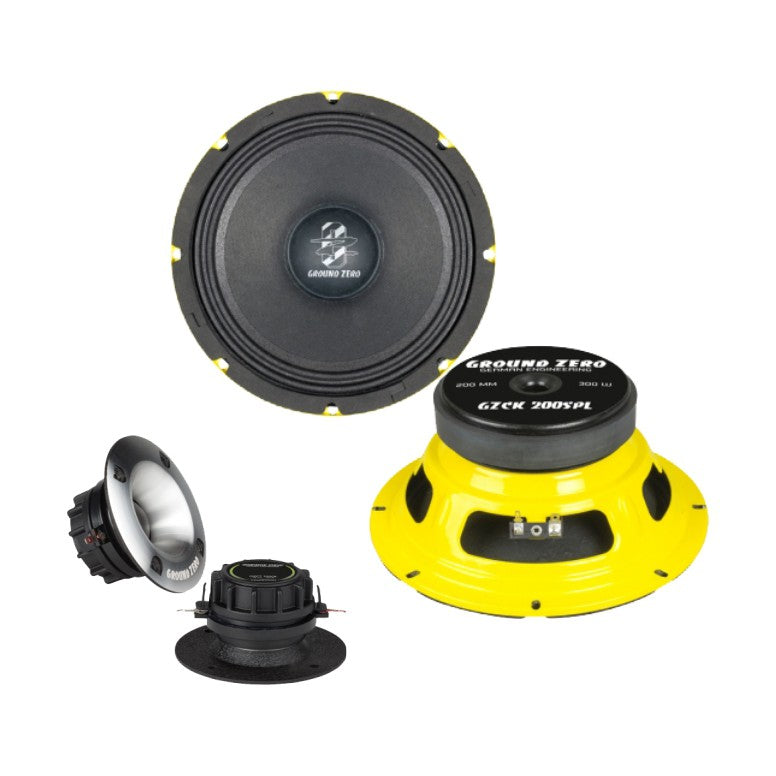 Ground Zero ESQL 200 – aktivt 8-tums kitsystem