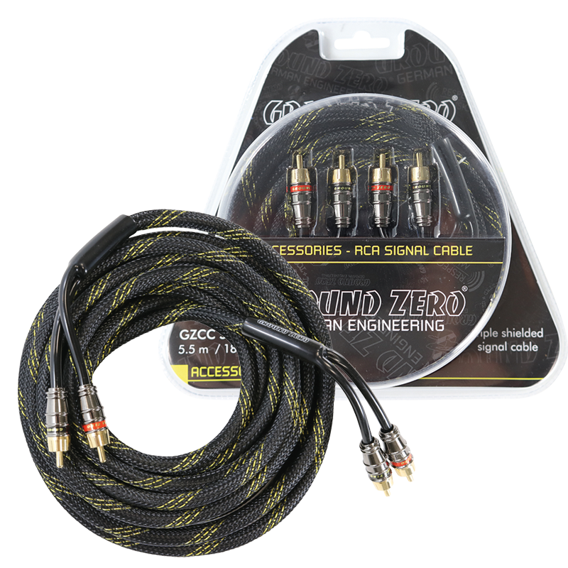 Ground Zero GZCC 0.5X-TP RCA-kabel 0,5 m