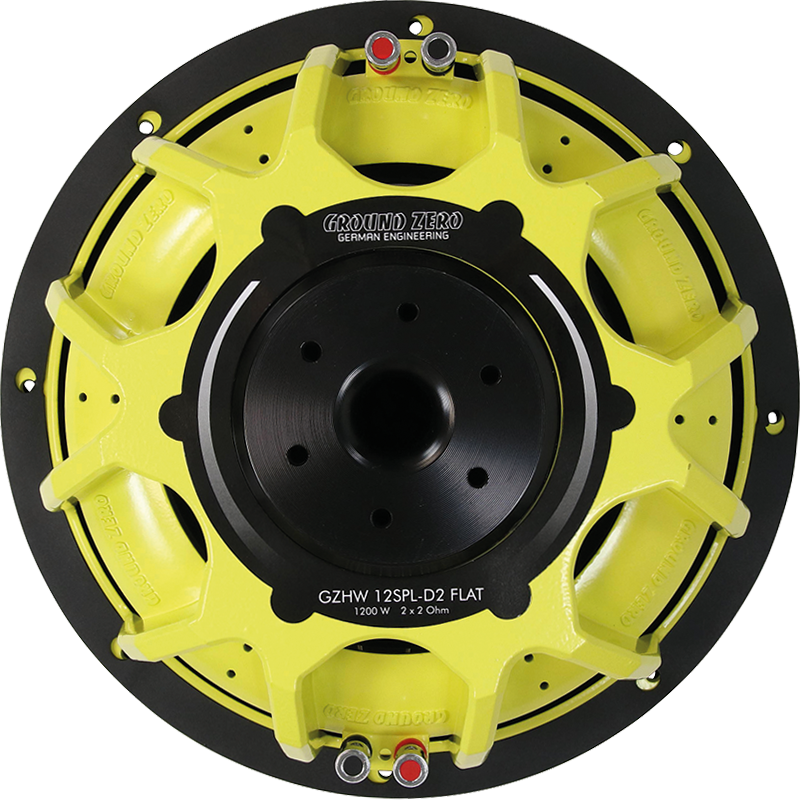 Ground Zero GZHW 12SPL-D2 FLAT 12-tums lågbyggd SPL-baselement