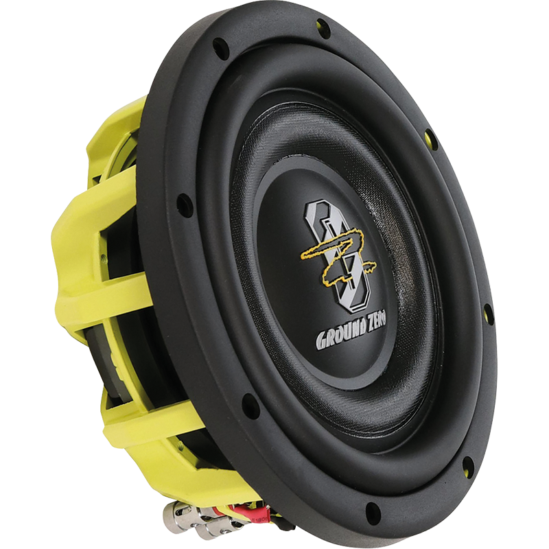 Ground Zero GZHW 8SPL-D2 FLAT – 8-tums slimmad SPL-subwoofer