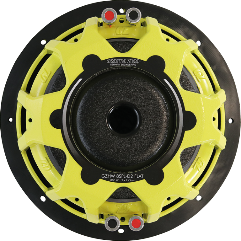 Ground Zero GZHW 8SPL-D2 FLAT – 8-tums slimmad SPL-baselement