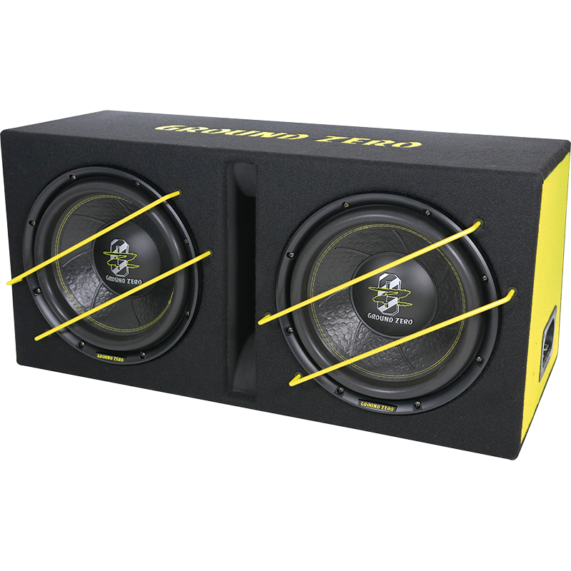 Ground Zero GZIB 2.12SPL – SPL-baslåda med 2 x 12 tum
