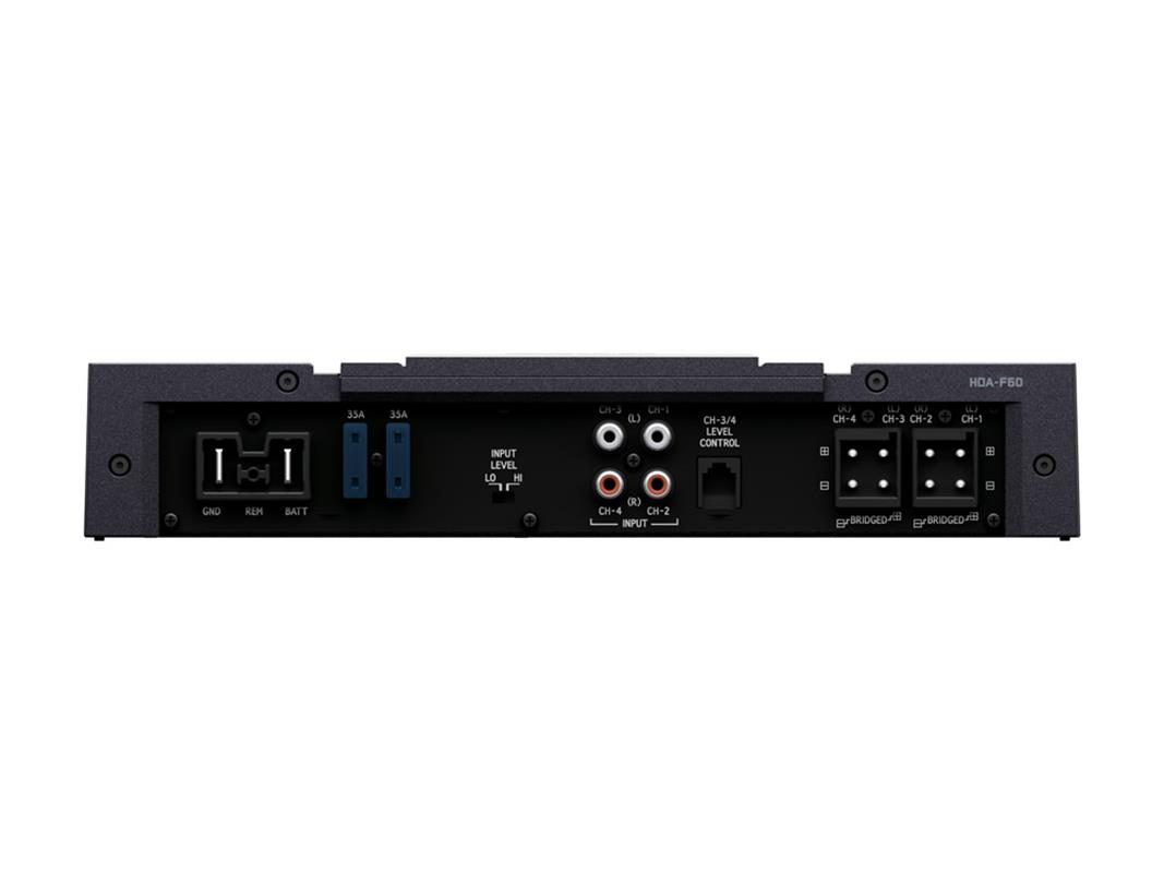 Alpine HDA-F60, Status 4-kanals slutsteg