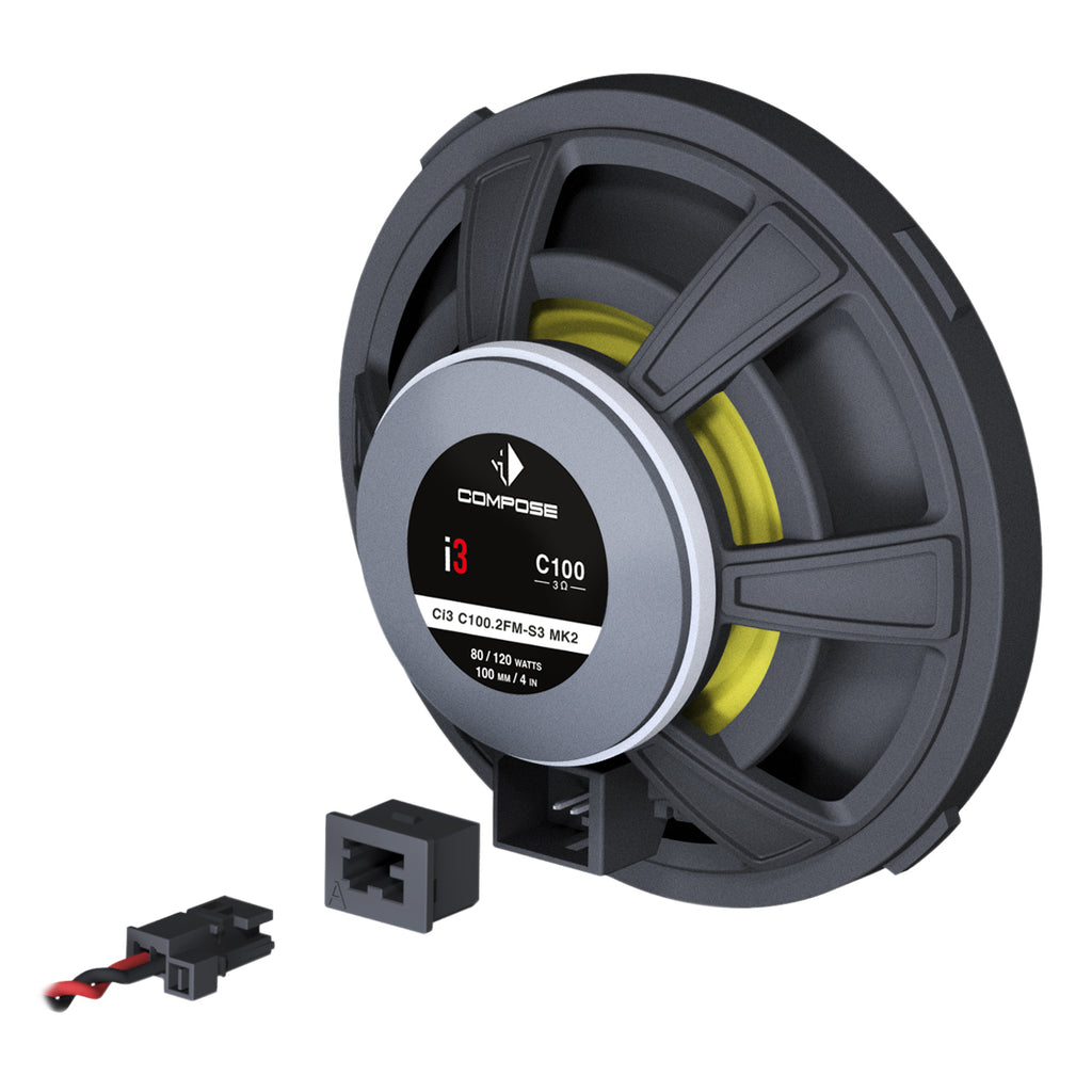 Helix Ci3 C100.2FM-S3 MK2 – 4″ koaxialhögtalare, 3 ohm