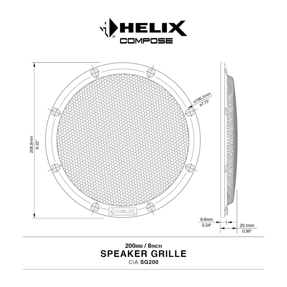 HELIX CiA SG200 högtalargaller