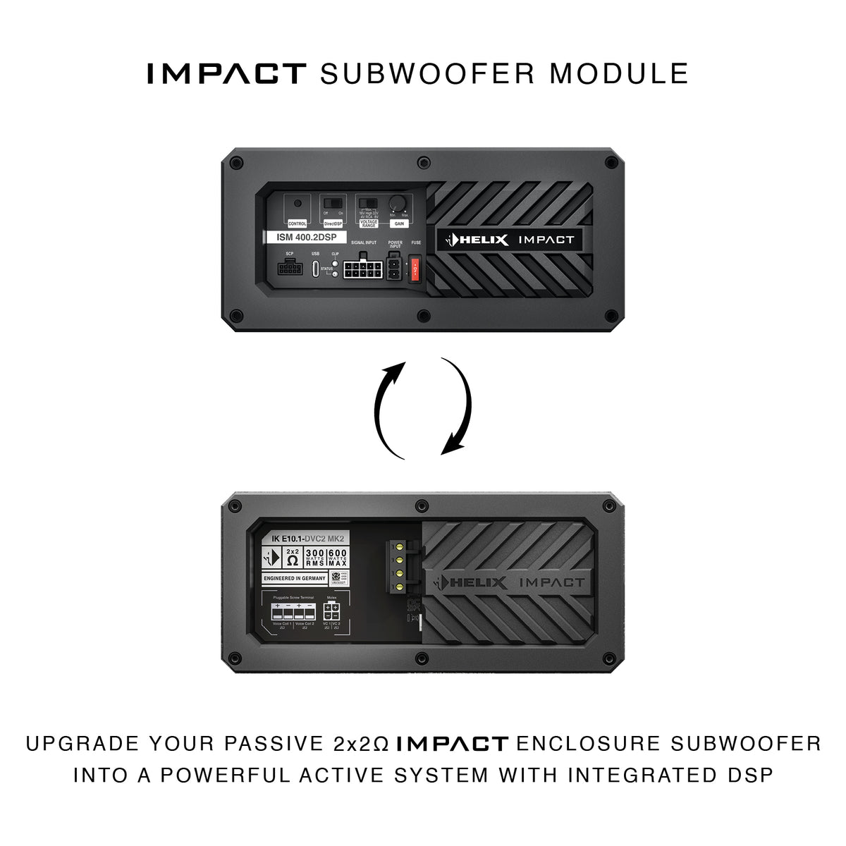 HELIX ISM 400.2DSP subwooferförstärkarmodul