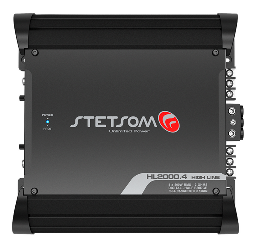 Stetsom HL2000.4-2, 4-kanals slutsteg 4 x 500 W RMS vid 2 ohm och 12,6 V
