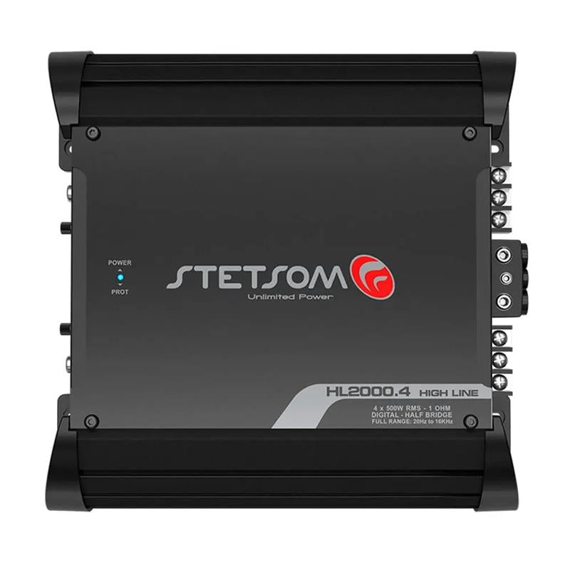Stetsom HL2000.4_1, 4-kanals slutsteg 4 x 500 W RMS vid 1 ohm och 12,6 V