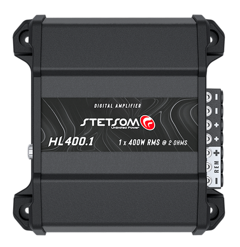 Stetsom HL400.1_2, digitalt monoblock-slutsteg 1 x 400 W, 2 ohm