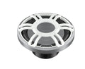 Hertz HMS 10 S4-LD-SW.1, marin subwoofer 10 tum med LED-sportgaller i silver och vitt