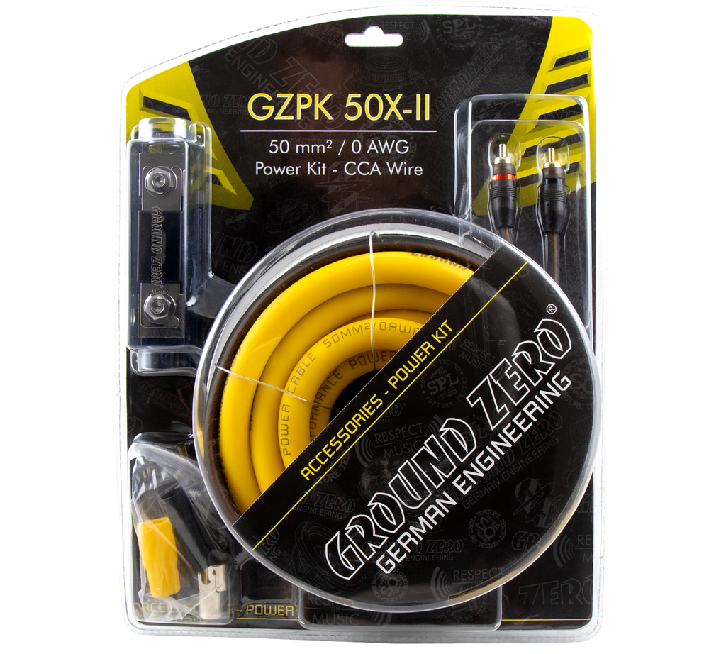 Ground Zero 50 mm² CCA-kabelkit