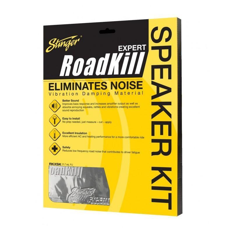 Stinger RKXSK, RoadKill Expert högtalarkit med 2 ljuddämpningsark, 25,4 × 30,5 cm