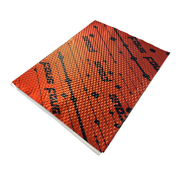 FOUR S2-BaseMat alubutyldämpmatta 2,5 mm, 500 × 370 mm
