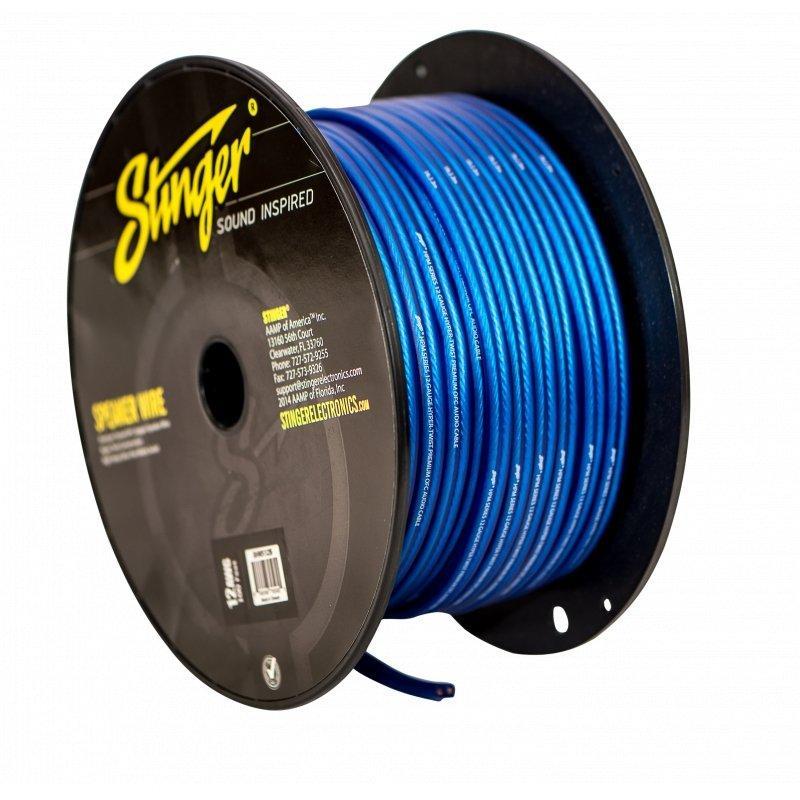 Stinger SHW512B, mattblå 12 GA högtalarkabel 30,48 m