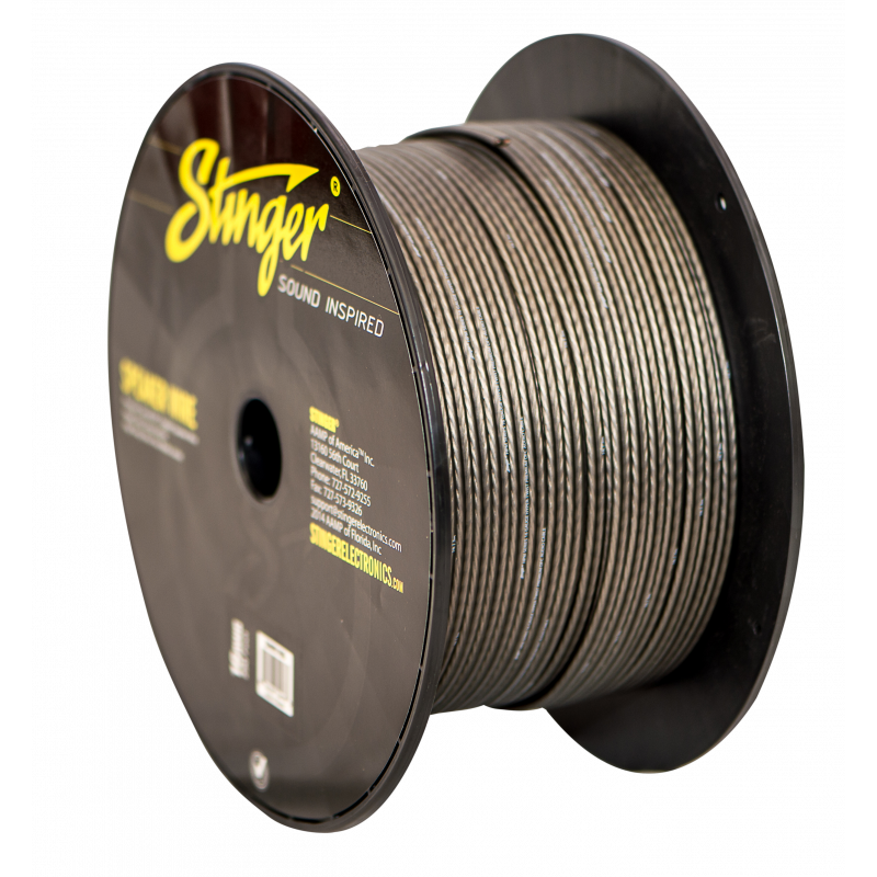 Stinger SHW516G, mattgrå 16 GA högtalarkabel 76,2 m