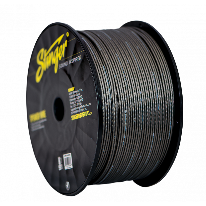 Stinger SHW516G500, mattgrå 16 GA högtalarkabel 152,4 m