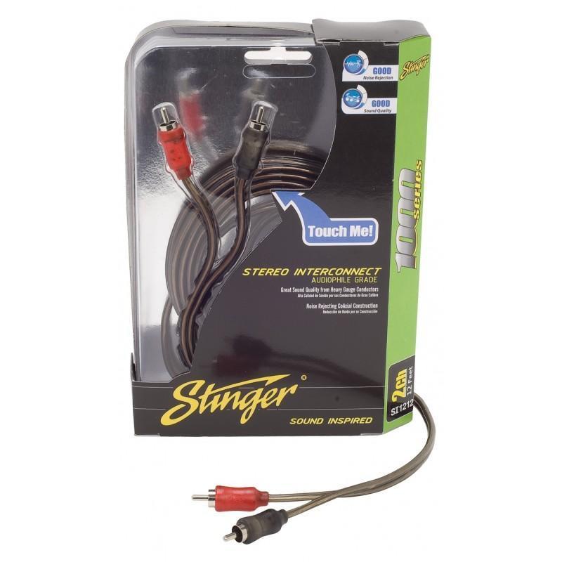 Stinger SI1217, koaxial 2-kanals RCA-kabel i 1000-serien, 5,2 m