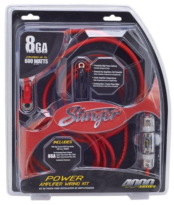 Stinger SK4281, 4000-seriens strömkabelsats 8 AWG