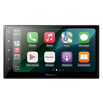 Pioneer 6,8" 2DIN BT, Trådbunden CarPlay, Android Auto