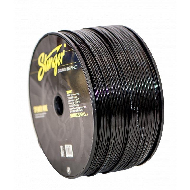 Stinger SPW518BK1, svart 18 GA högtalarkabel 304,8 m (0,75 mm²)