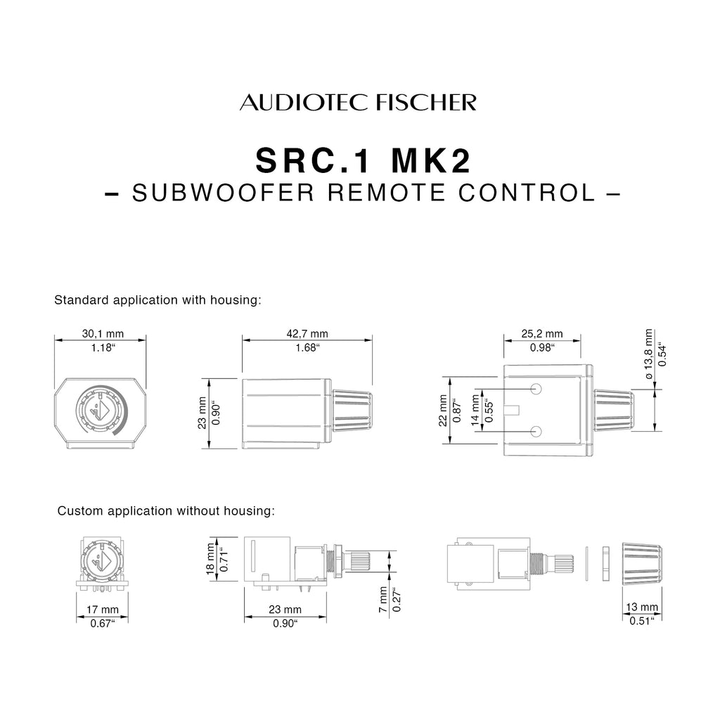 HELIX SRC.1 MK2 subwooferfjärrkontroll