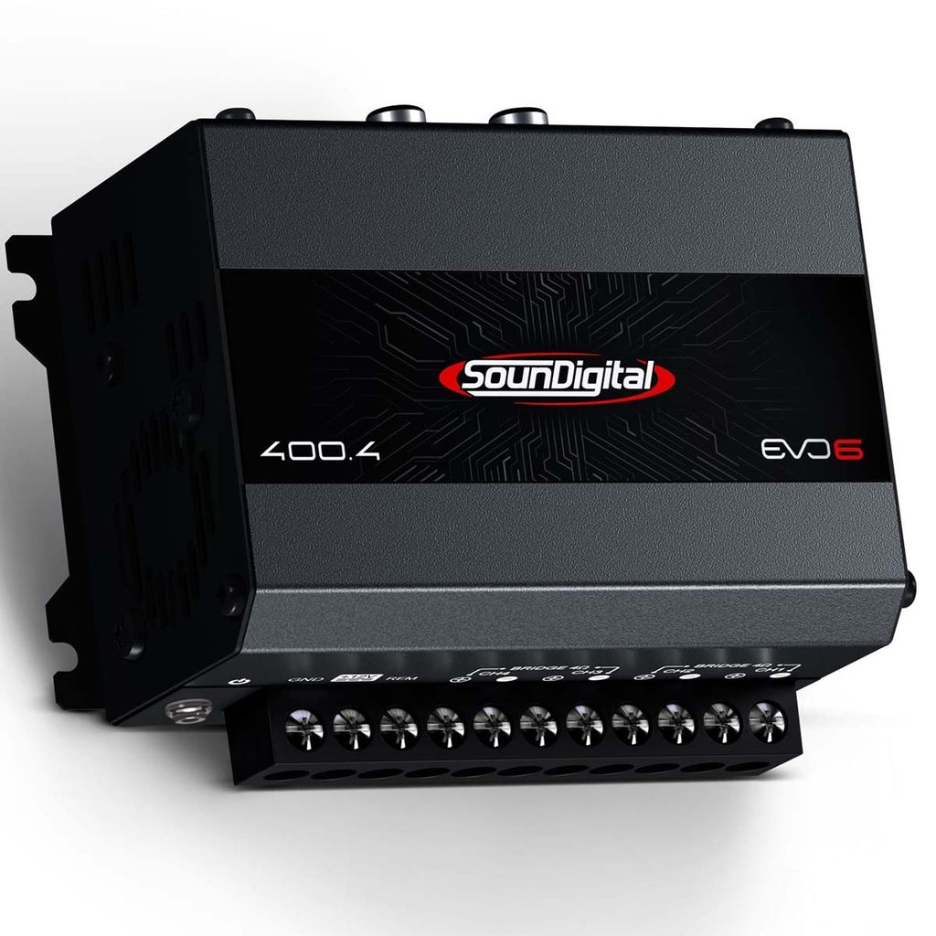 SounDigital 400.4 EVO 6 4 Ω – ultrakompakt 4-kanalsförstärkare