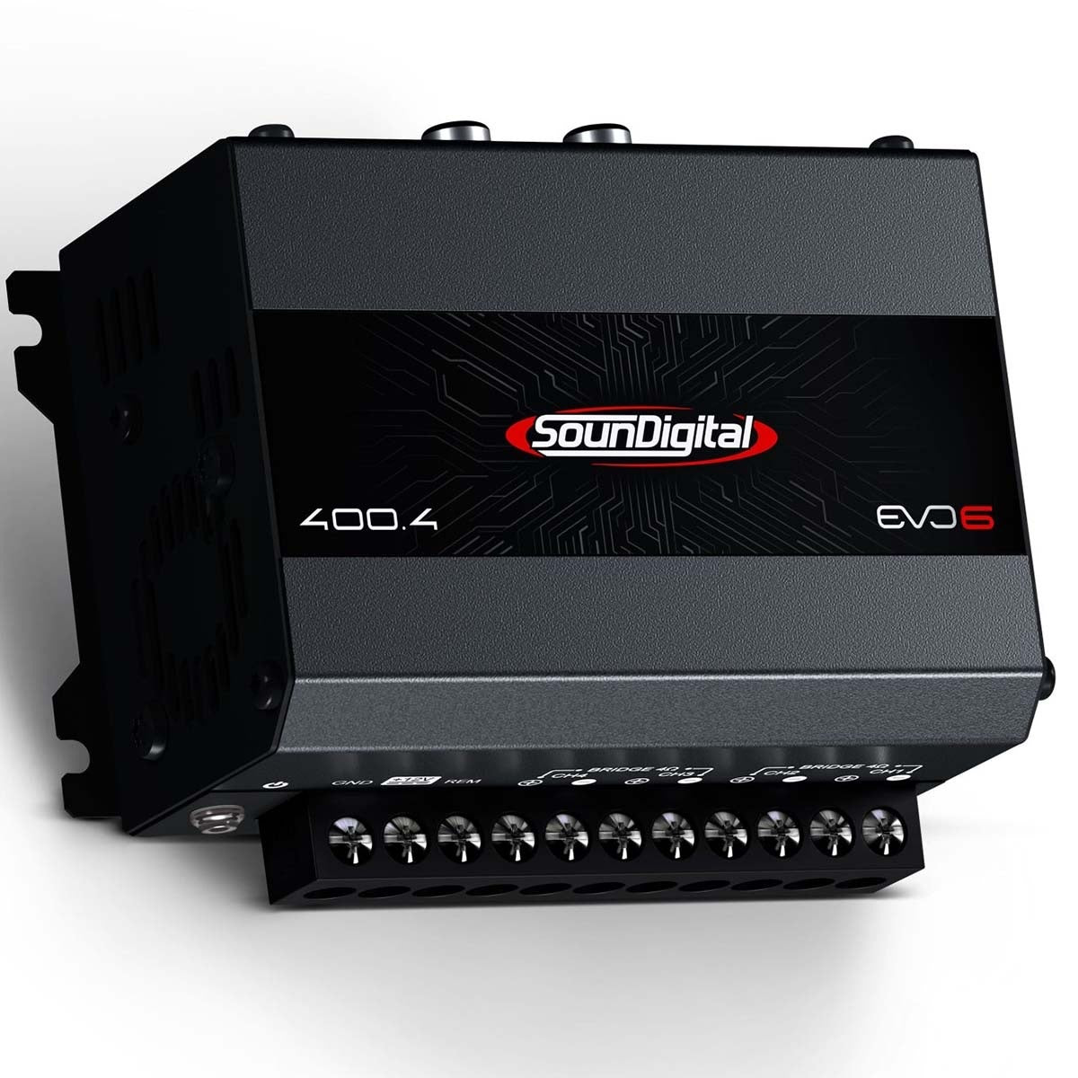 SounDigital 400.4 EVO 6 4 Ω – ultrakompakt 4-kanalsförstärkare