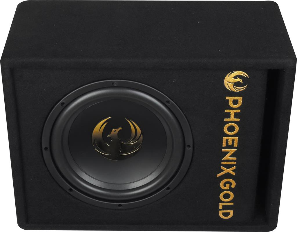 Phoenix Gold Z10AB, aktiv 10-tums baslåda med kablar och fjärrkontroll