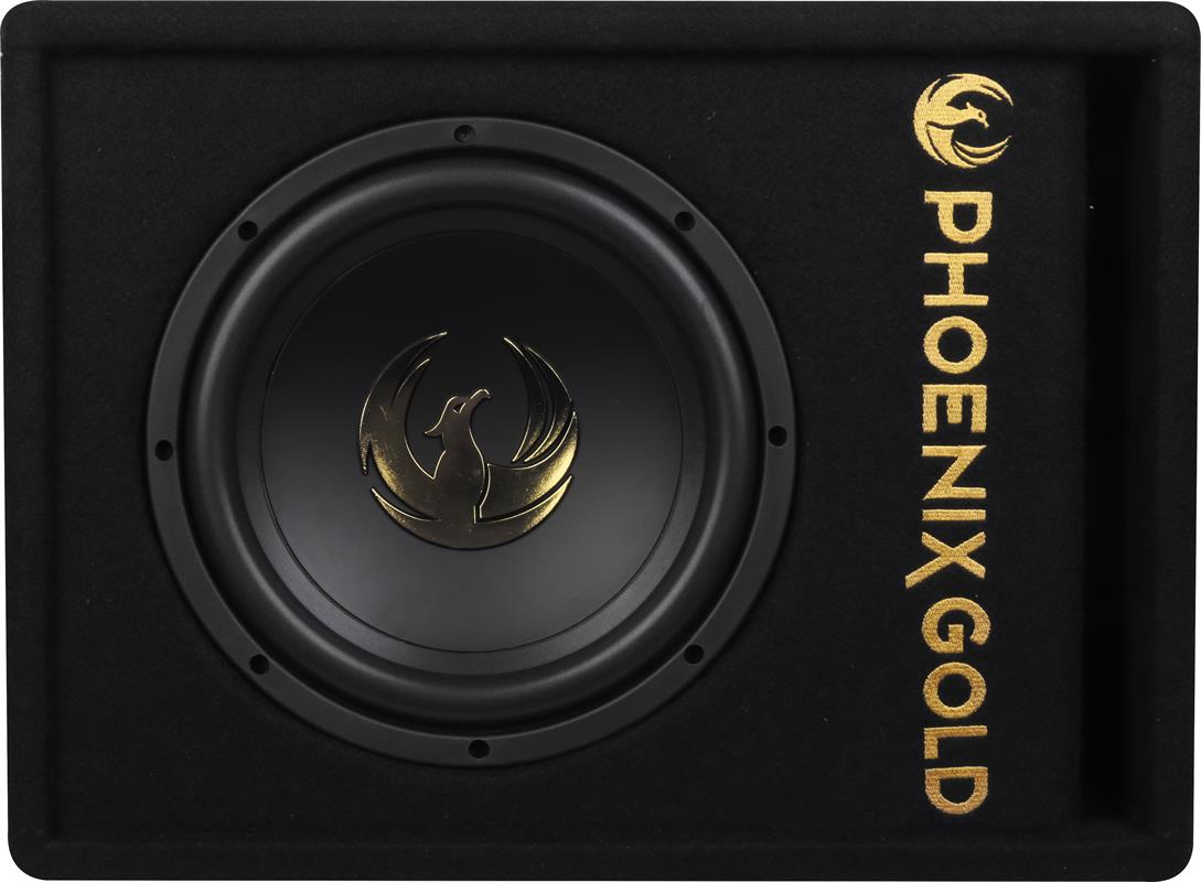 Phoenix Gold Z10AB, aktiv 10-tums baslåda med kablar och fjärrkontroll
