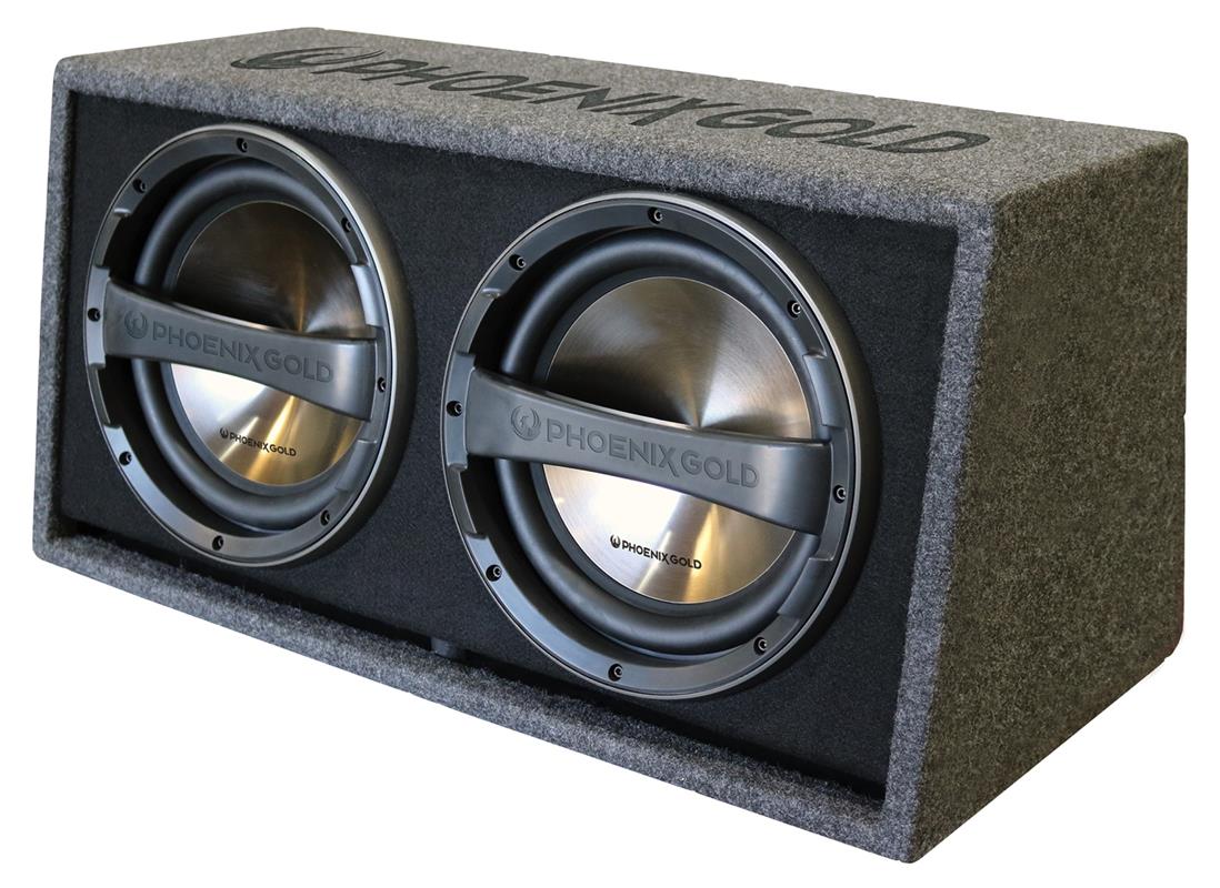 Phoenix Gold Z212PB, passiv baslåda med dubbla 12-tums subwoofers