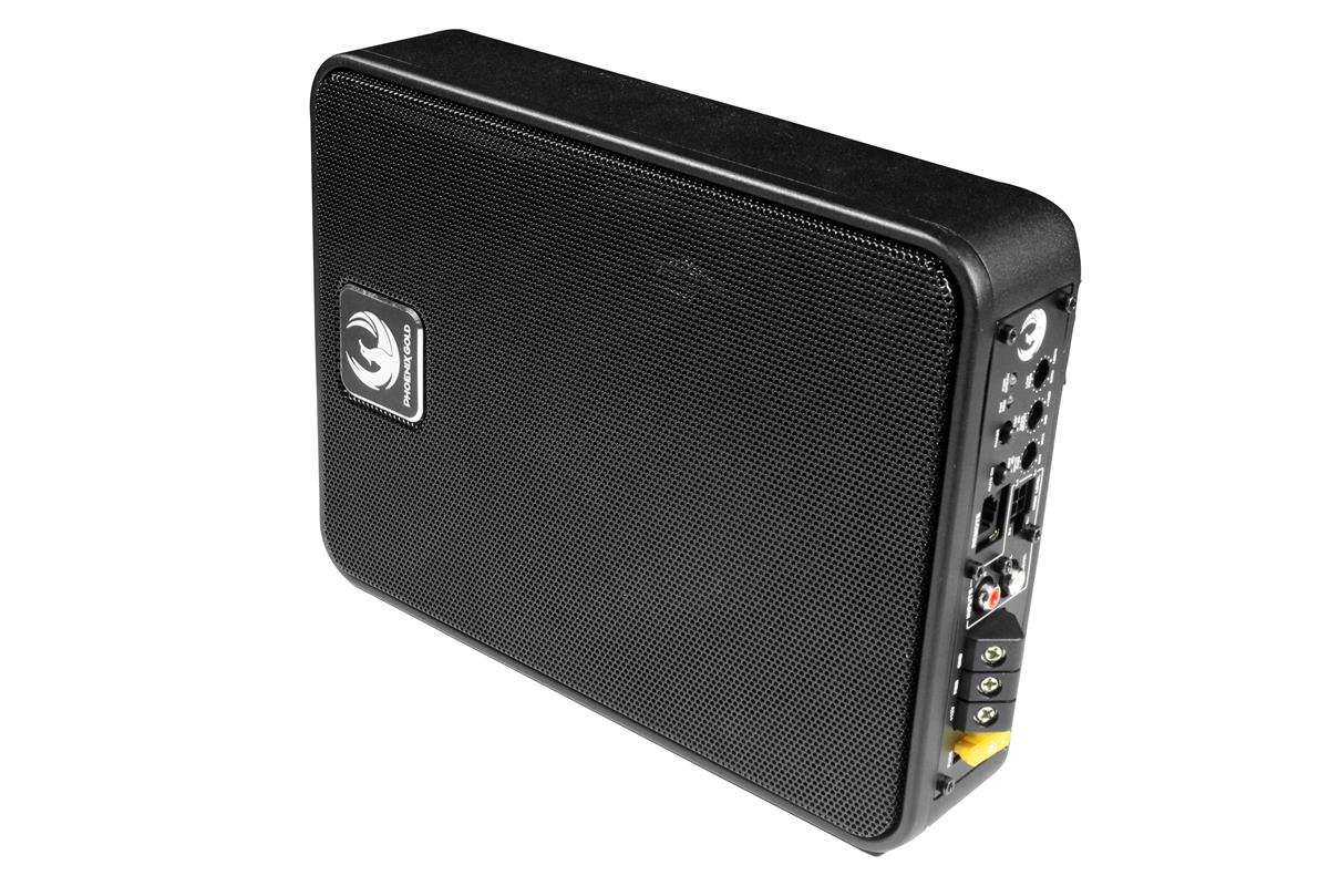 Phoenix Gold ZB8P, aktiv 8-tums subwoofer för montering under säte, 200 W