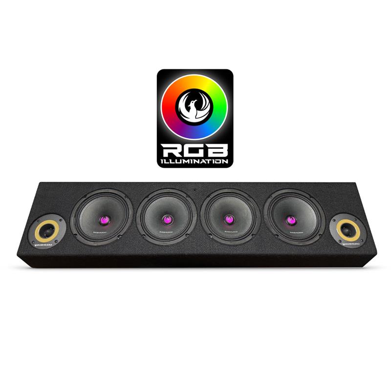 Phoenix Gold ZP65BOXRGB, ZP-seriens 1700 W SPL-högtalarlåda med RGB-belysning
