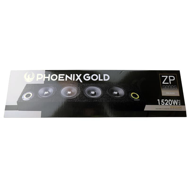 Phoenix Gold ZPBOX654, 1520 W proffsljud-högtalarlåda i svart, ersatt av ZP65BOX
