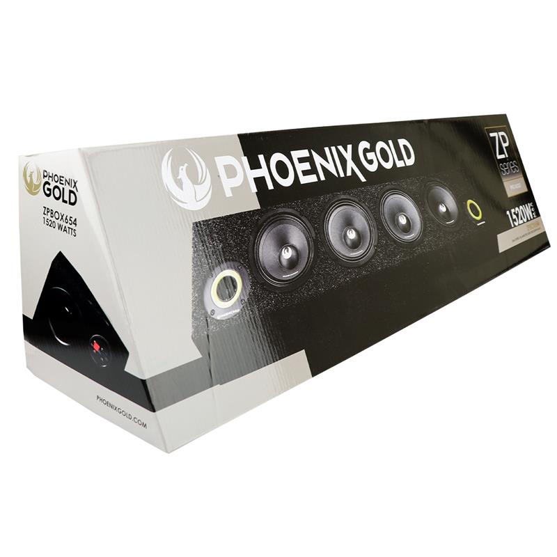 Phoenix Gold ZPBOX654, 1520 W proffsljud-högtalarlåda i svart, ersatt av ZP65BOX